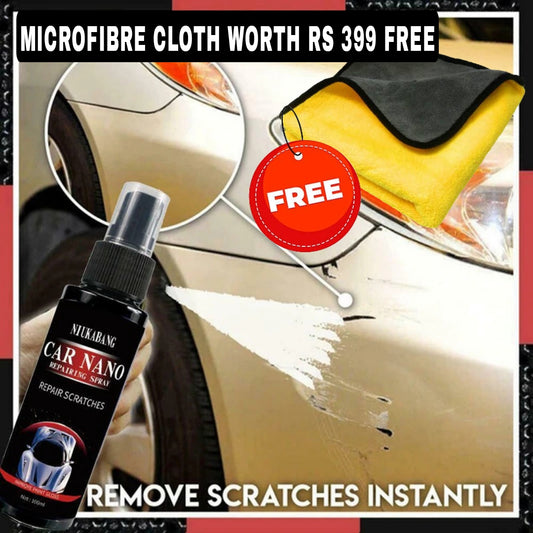 (FREE MICROFIBRE CLOTH) NANO COATING SCRATCH REMOVER FOR CARS & BIKES